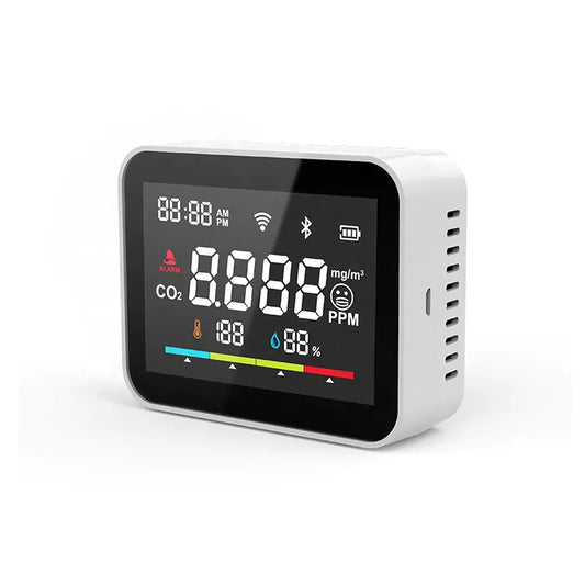 Smart CO2 Detector with WiFi Temperature & Humidity Sensor